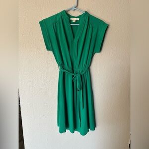 Everyday flowy green dress